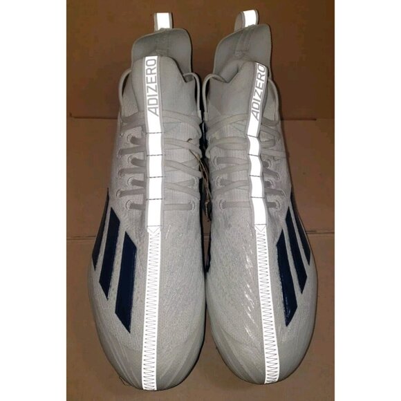 Adidas AdiZero Primeknit Football Cleats White/Blue GV9624 Men\'s size 11.5 main image 11